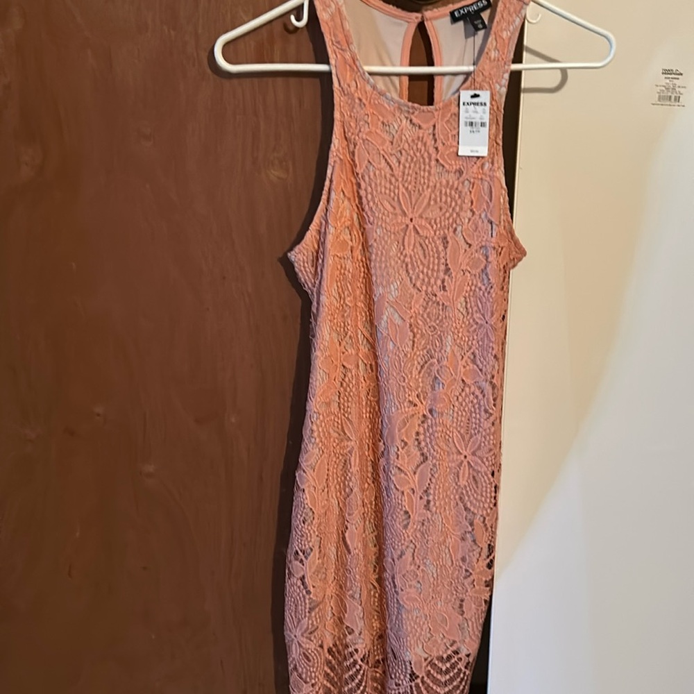 NWT Express High Neck Lace Dress XS